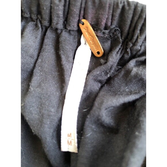 Free People Black Purple Open Shoulder Long Sleeve Top/Blouse size M - Picture 10 of 12